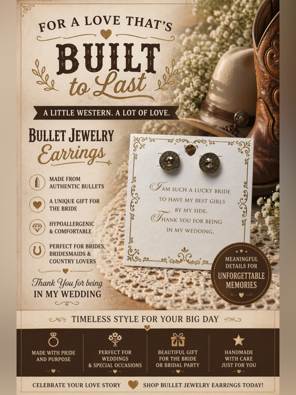 Bullet Jewelry Earrings